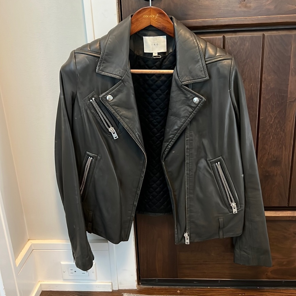 Iro Ashville Cropped Leather Jacket